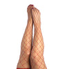 Kix'ies Claudia Large Net Fishnet Thigh Highs Red D