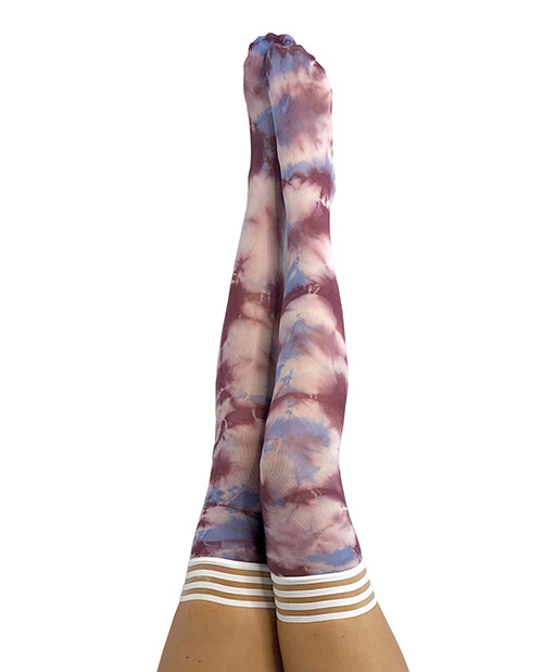Kix'ies Madisen Tie Die Thigh High Blue/Purple A