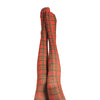 Kix'ies Grace Plaid Thigh Highs Red B