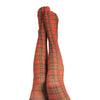 Kix'ies Grace Plaid Thigh Highs Red C