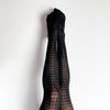 Kix'ies Meaghan Houndstooth Thigh High Black B