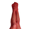 Kix'ies Joely Fishnet Rhinestone Thigh High Red C