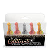 Glitterati Penis Party Candle - Pack of 5