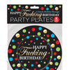Happy Fucking Birthday Plates - Pack of 8