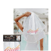 Glitterati Bride Veil - Rose Gold/White