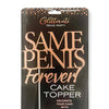 Glitterati Same Penis Forever Cake Topper