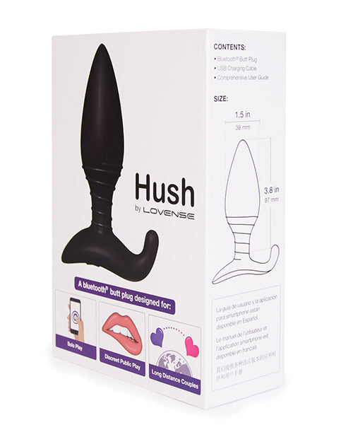 Lovense Hush Butt Plug - Assorted Sizes