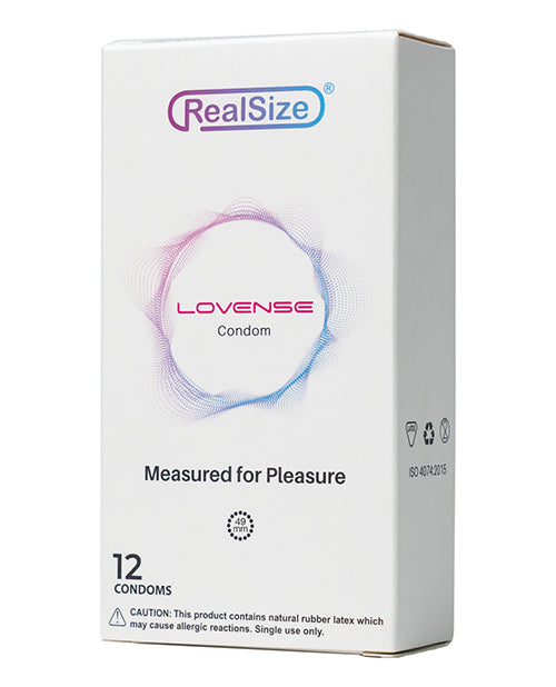Lovense RealSize 49mm Condoms - Box of 12