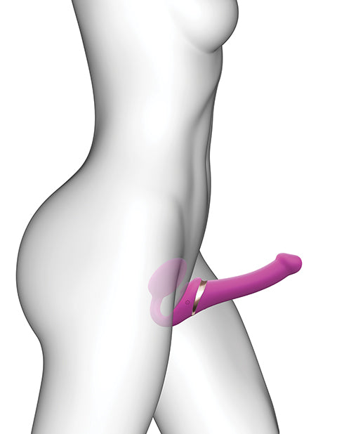 Strap On Me Multi Orgasm Bendable Strapless Strap On Large - Fuchsia