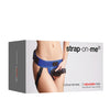 Strap On Me Leatherette Curious Harness - Metallic Blue