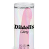 Love to Love Curved Suction Cup Dildolls Glitzy - Glitter Pink