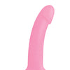 Love to Love Curved Suction Cup Dildolls Glitzy - Glitter Pink