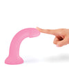 Love to Love Curved Suction Cup Dildolls Glitzy - Glitter Pink
