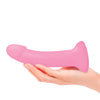 Love to Love Curved Suction Cup Dildolls Glitzy - Glitter Pink