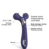 Love to Love Fireball Forked Vibrator - Midnight Indigo