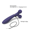 Love to Love Fireball Forked Vibrator - Midnight Indigo