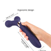 Love to Love Fireball Forked Vibrator - Midnight Indigo