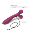 Love to Love Fireball Forked Vibrator - Plum Star
