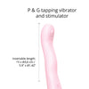 =Love to Love Swap Tapping Vibrator - Baby Pink