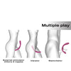 =Dorcel Infinite Joy Bendable Forked Vibrator - Plum
