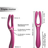 =Dorcel Infinite Joy Bendable Forked Vibrator - Plum