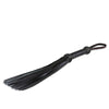 Sultra 16" Lambskin Twill Weave Grip Flogger - Black