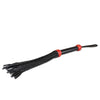 Sultra 16" Lambskin Wrapped Grip Flogger - Black/Red