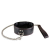 Sultra Lambskin 2" Collar w/24" Chain - Black