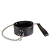 Sultra Lambskin 2 1/2" Collar w/24" Chain - Black