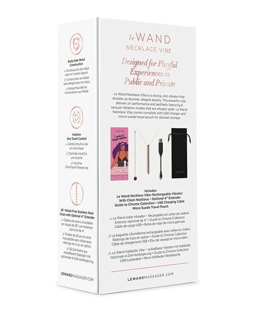 Le Wand Vibrating Necklace - Rose Gold