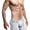 Male Basics Spider Hipster Boxer Brief White/Black LG