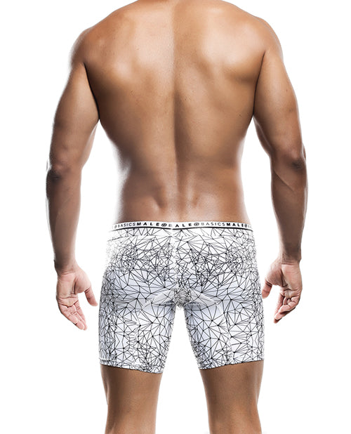 Male Basics Spider Hipster Boxer Brief White/Black SM