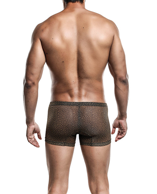 Male Basics Sinful Magic Leopard Pouch Boxer Black S/M