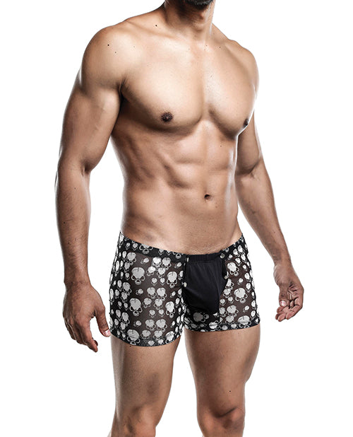 Male Basics Sinful Magic Skulls Pouch Boxer Black/White S/M