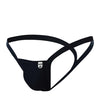 Male Basics Y Buns Thong Black SM