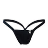 Male Basics Y Buns Thong Black XL