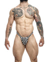 Male Basics Y Buns Thong Checkers MD