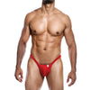 Male Basics Y Buns Thong Red XL