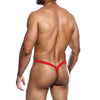 Male Basics Y Buns Thong Red XL