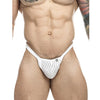 Male Basics Y Buns Thong White Sheer SM