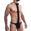 Male Basics Tuxedo Lace Jockstrap Black L/XL