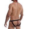 Male Basics Tuxedo Lace Jockstrap Black S/M