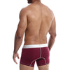 Male Basics Performance Boxer Burgundy LG