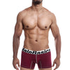 Male Basics Performance Boxer Burgundy MD