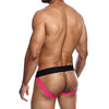 Male Basics Neon Jockstrap Coral MD