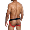 Male Basics Neon Jockstrap Red LG