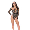 Seamless Long Sleeve Teddy Black O/S