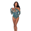 Seamless Long Sleeve Teddy Turquoise O/S