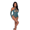 Seamless Long Sleeve Teddy Turquoise O/S