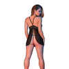 Sexy Time Zoey Babydoll w/Flyaway Back Black L/XL